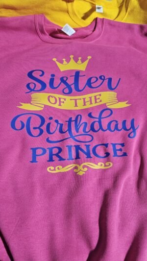 Sister of the birthday prince